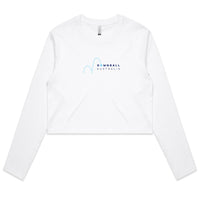 ‘Chest Logo’ Women’s Long Sleeve Crop Tee